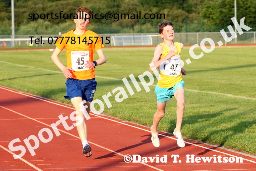 BMC 1500 metres, BMC, Chester le Street, July 19th. Photo: David T. Hewitson/Sports for All Pics